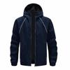Men'S Loose Jacket Fashionable Multi Pocket Hooded Jacket