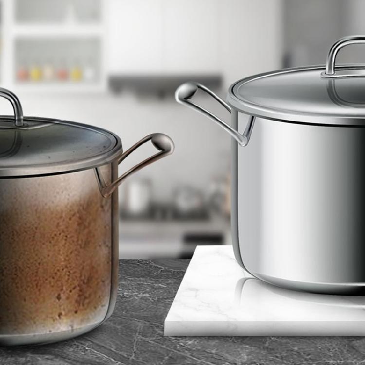 Odolný nerezový čistící krém Odstraňuje připálené mastnoty ze sporákových plotýnek Nádobí Každodenní úklidové úkoly