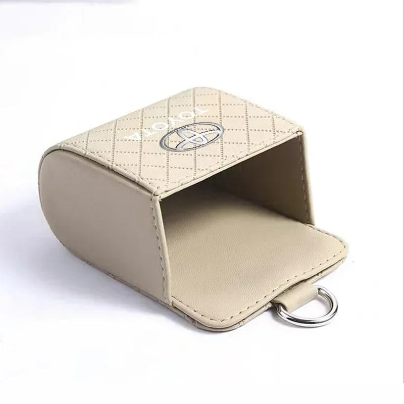 Car Interior Storage Bag Air Outlet Debris Bag Hanging Organizer Box For Toyota Chr Corolla Yaris Rav4 E150 E120 Land Cruiser