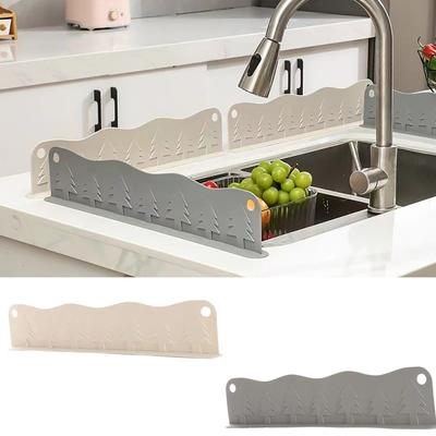 Sucker Water Splash Guard Wash Basin Anti-splash Board Sink Baffle Board