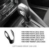 Real Hard Carbon Fiber For Ford Focus 2012-2018 For Fiesta Escape Transit 14-19 Fusion C-Max 2013-2016 LHD Car Gear Knob Cover