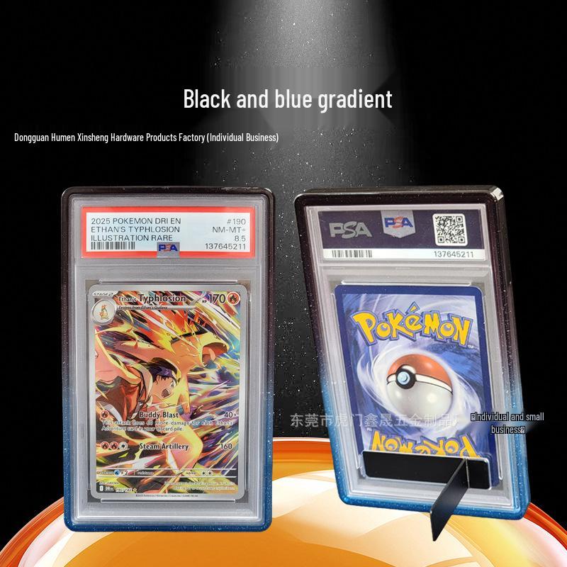 TPU Silicone Protective Case for PSA Graded Pokémon Star Collector Cards with Backplate