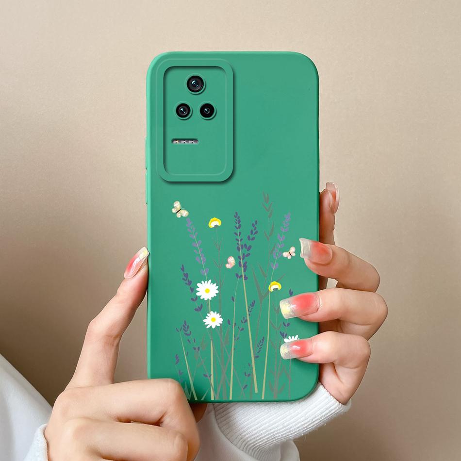 Cute Case For Poco F4 GT Global Version Soft Smooth Liquid Silicone Full Coverage Anti Choc Phone Bumper For Xiaomi Poco F4GT