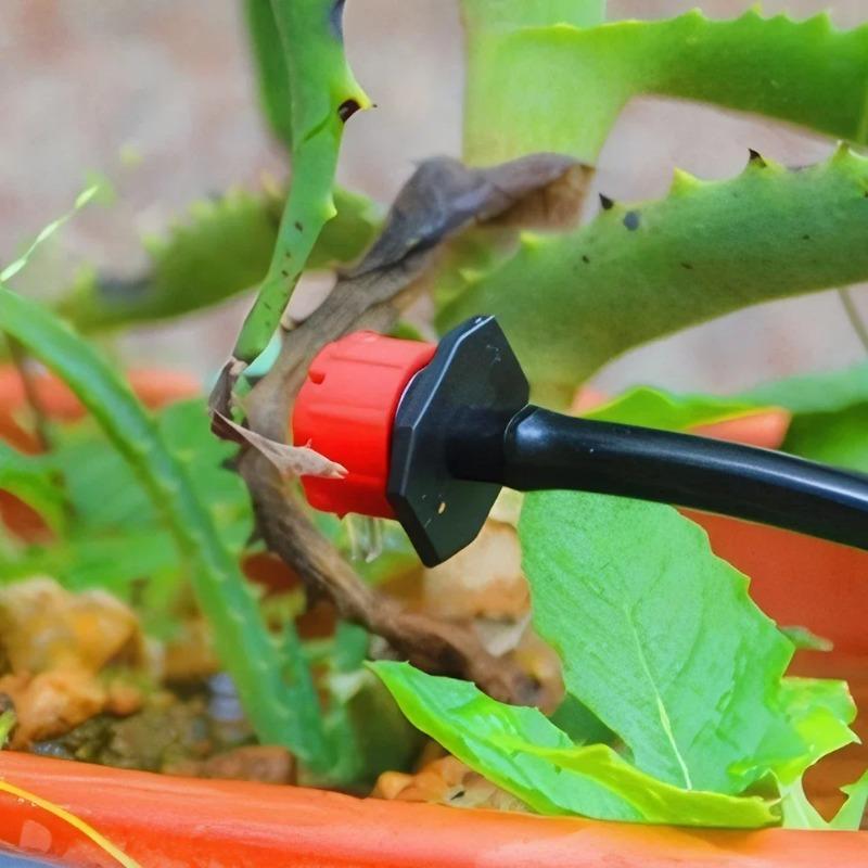 80Pcs Adjustable Irrigation Drippers 8 Hole Sprinklers Emitter Garden Micro Drip Irrigation System Balcony Yard Watering Nozzle
