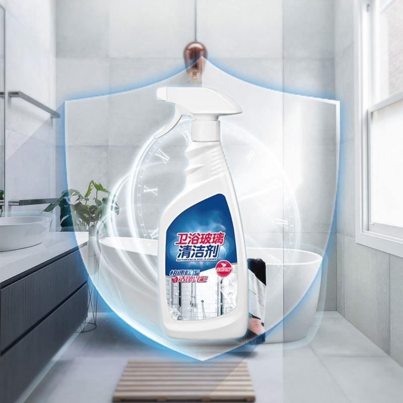 Bathroom Descalers Shower Glass Door Cleaner Hard Water Stain Remover Ceramic Tile Cleaner Spray Soap Scum Remover