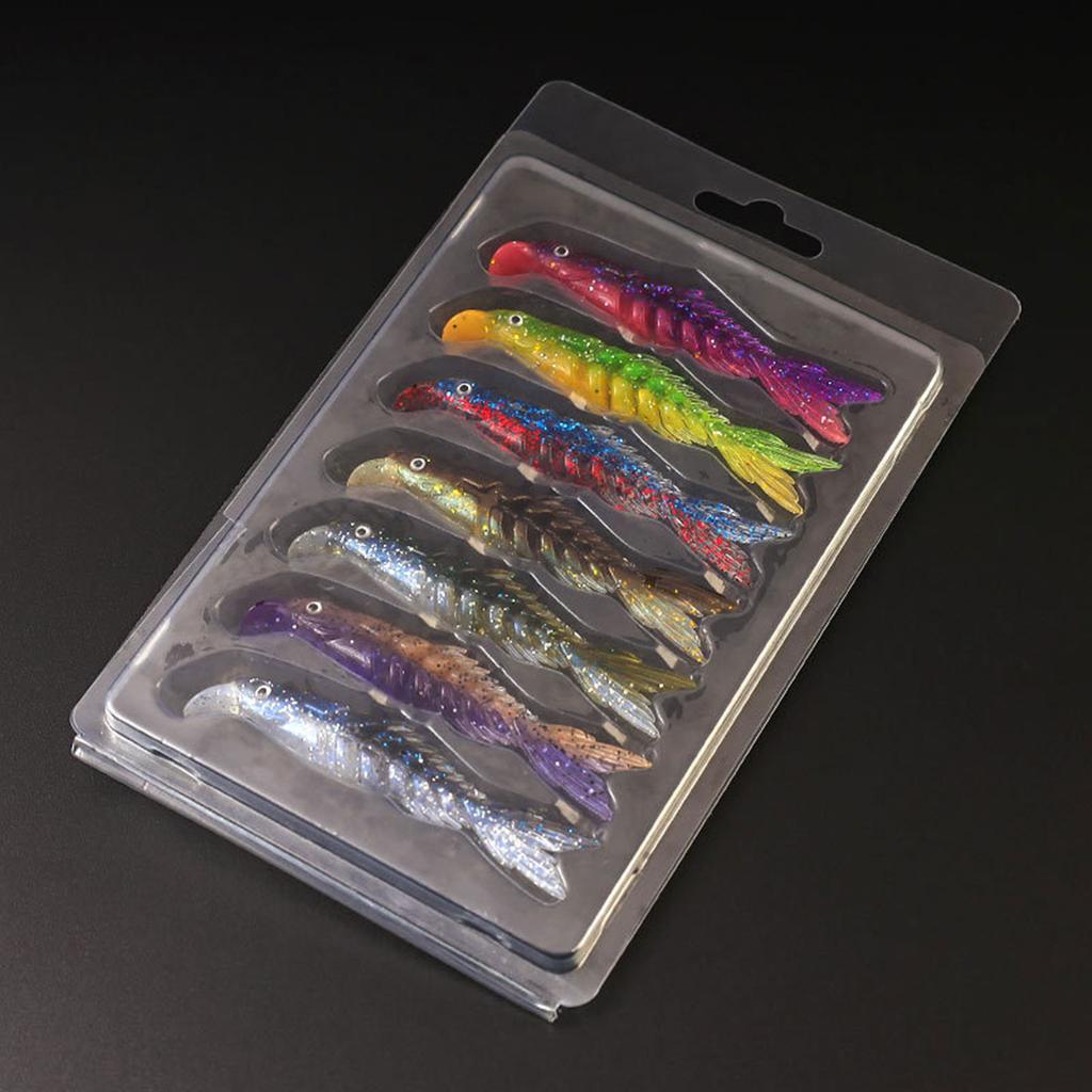 7 Stück Weichköder Köder Langlebige Simulation Swimbaits Angelköder zum Anlocken von Fischen 8cm Angelausrüstung