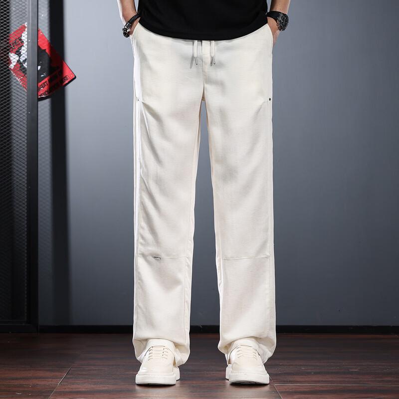 Men s Textured Quick-Dry Water-Repellent Straight-Leg Casual Pants 2XL