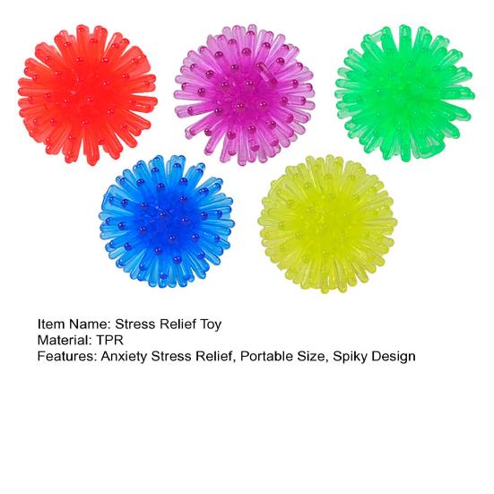 50Pcs Spiky Hedge Balls Multicolor Mini Porcupine Balls Stress Relief Soft Small Massage Ball Sensory Fidget Toy Birthday Party Favors