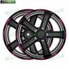 For Z400 Z 400 motorcycle accessories 17 inch front and rear wheel decals fairing hub reflective stripe stickers decoration