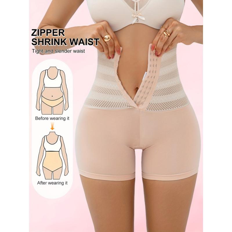 Damen High-Waist Bauchkontroll-Formwäsche Höschen mit verstellbaren vorderen Knöpfen, Taillentrainer und Po-Hebendes Slips