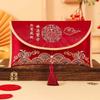 Brocade Cloth Tassel 2026 Money Pocket Spring Festival New Year Money Bag  Lady Girls Women