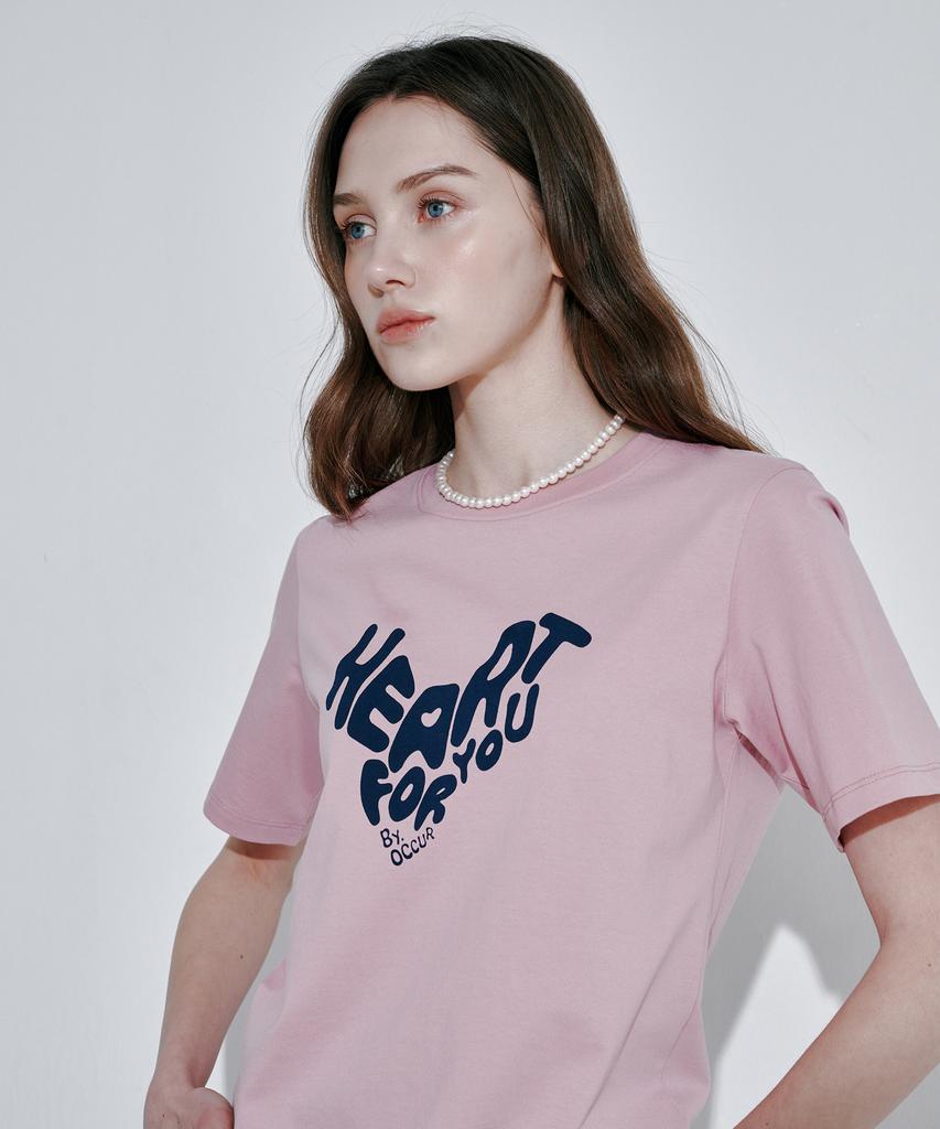 OCCUR Heart Lettering T-Shirt