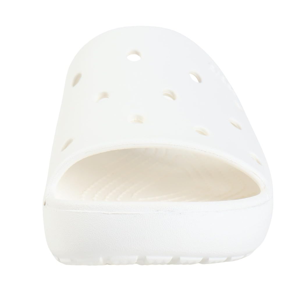 Crocs Classic Slide Shower Easy to Care for Size and 2.0 Sandals, White, 209401-100, Sandals, Lightweight, Quick-Drying, (White, 24.0, Men's Women's)