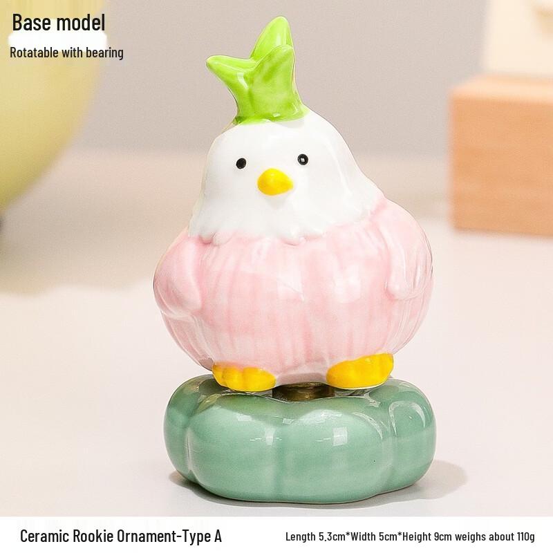 Керамическая фигурка птицы с чесноком Фумаде