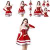 Festive Red Santa Dress Costume For Ladies Soft And Stretchy