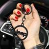 Auto Geflochtenes Seil Schlüsselanhänger Schlüsselring Schlüsselhalter Paar Geschenke für Jeep JK Gladiator Compass Renegade Grand Cherokee Wrangler