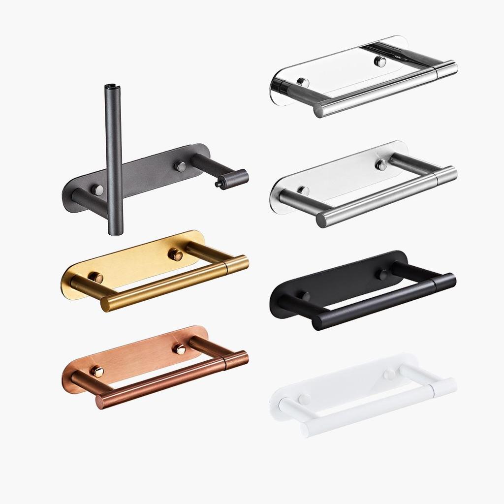 Custom No-Drill Rotating Stainless Steel Toilet Paper Holder for Bathroom Wall