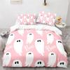 Halloween Boo Duvet Cover Cartoon Eyes for Kids Teens Adults Gift Little Monster Ghost Polyester Quilt Cover Bedroom Decoration