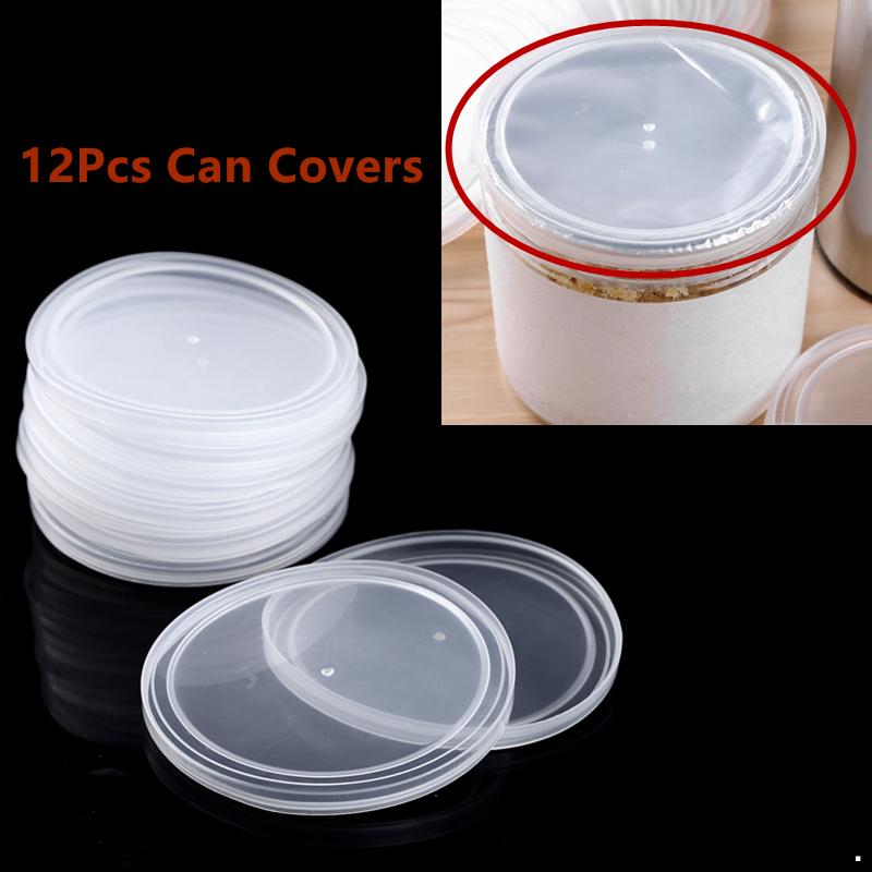 12Pc Savers Can Caps Bottle Lids Sealed Soda Can Cap Cover BPA-Free Plastic Tight Seal Lids Cover
