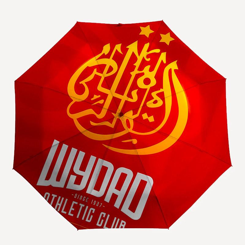 Wydad Athletic Club, logo design- Automatic Opening and Closing, 8-rib Structure Portable Umbrella, Suitable for Men and Women in All Season