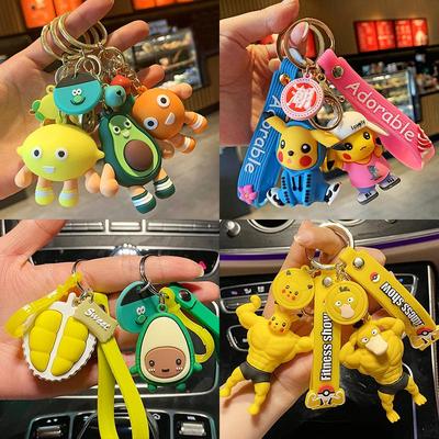Portachiavi Peluche Pikachu Avocado per Borse dei Bambini e Chiavi dell'Auto