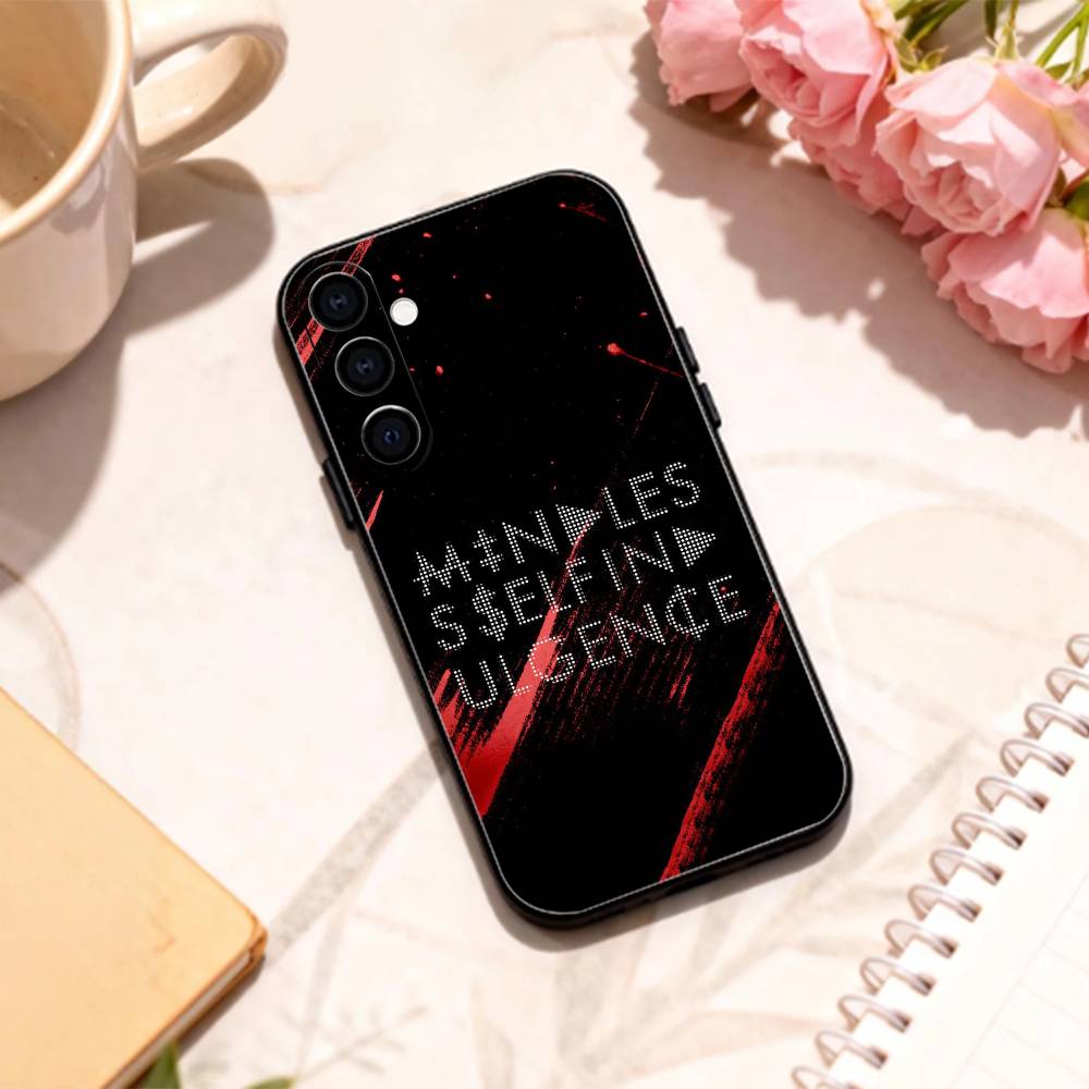 M-Mindless S-Self Indulgence   phone Case For Samsung Galaxy A73,A72,A71,A70,A53,A52,A51,Others Soft Black Shell