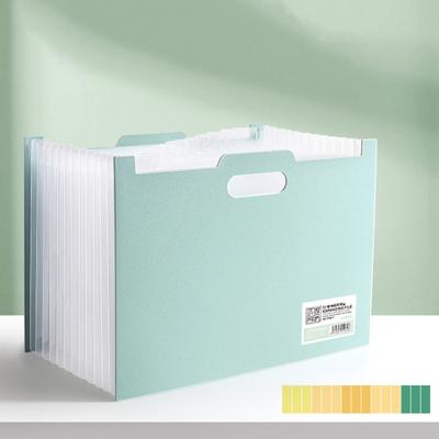Accordion File Folder Expanding Vertical File Organizer 13 Pockets Folder with Colored Labels for Home Office School