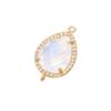 ZHUKOU 16x25mm high quality crystal connector for women DIY necklace earrings bracelet jewelry accessories Making model: VS378