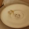 New Arrivals Open Run Women Mini Earrings Silver Pearl Gold