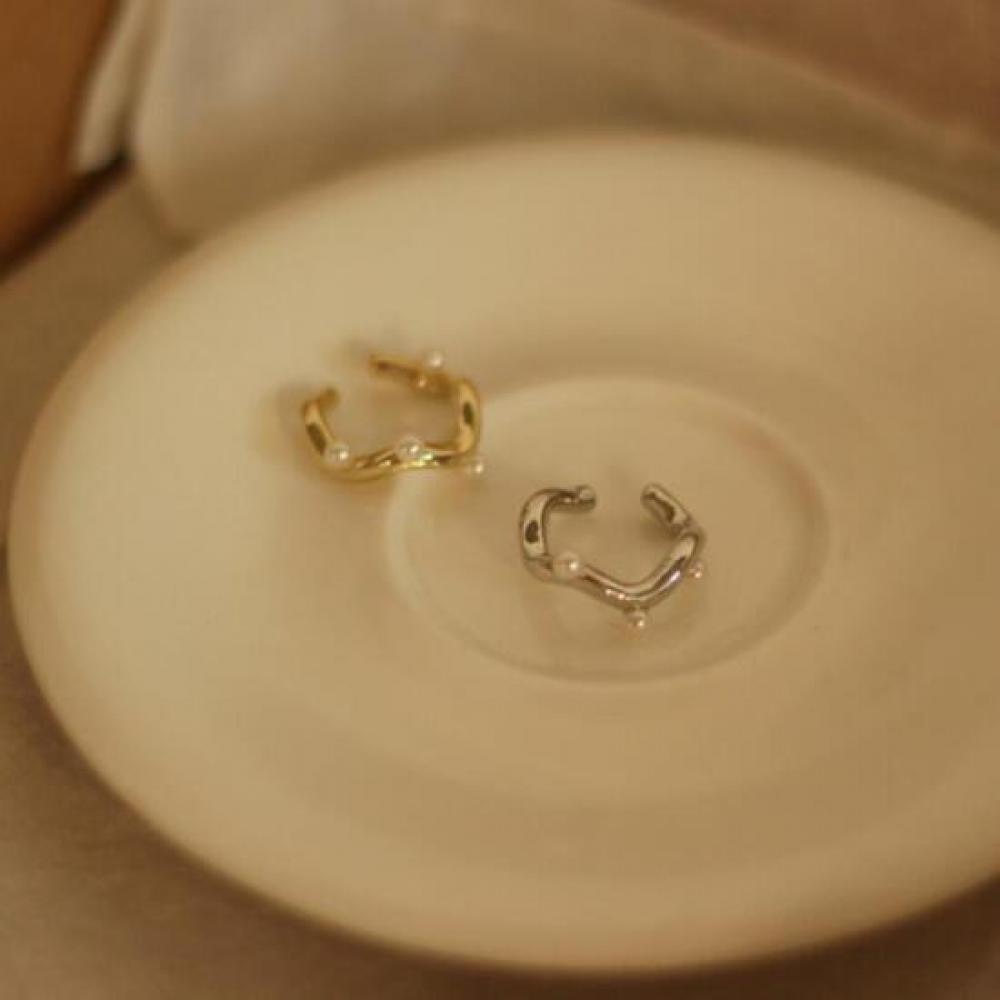 New Arrivals Open Run Women Mini Earrings Silver Pearl Gold