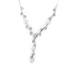 Les Trésors De Lily [K0972] - Silver Gray 'Paradis Floral' Designer Necklace