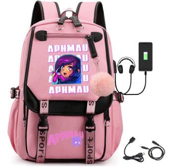 Large Capacity Schoolbag with Shoulder Strap; Student Three-piece Pencil Case Set