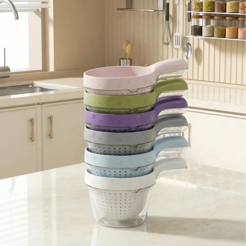 Double-Layer Fruit Washing Basket with Handle, Cute Blueberry Strainer Plate, Small Size