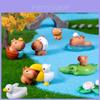 Niedliche Capybara Mini-Figur Blind Box Dekorationen Kunstharz Handwerk Spielzeug Auto Schreibtisch Ornament