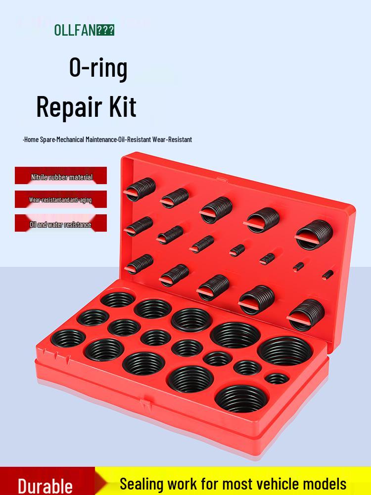 Nitrile Rubber O-Ring Kit: Oil & Heat Resistant for Auto A/C Repair