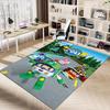 1pc Robocar Poli Adventure Carpet for Playroom Bedroom Living Room Sofa Home Decor,kids Game Area Rug Non-slip Floor Mat Y730158