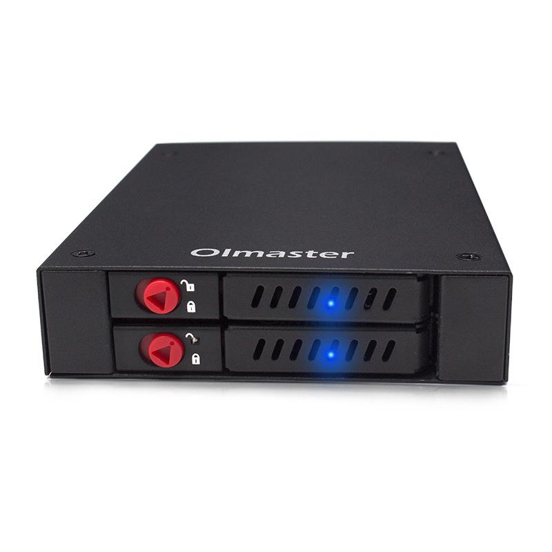 Oimaster Dvojitý box na pevný disk so zabudovanou disketovou jednotkou pre 2,5-palcové a viacnásobné úložisko.