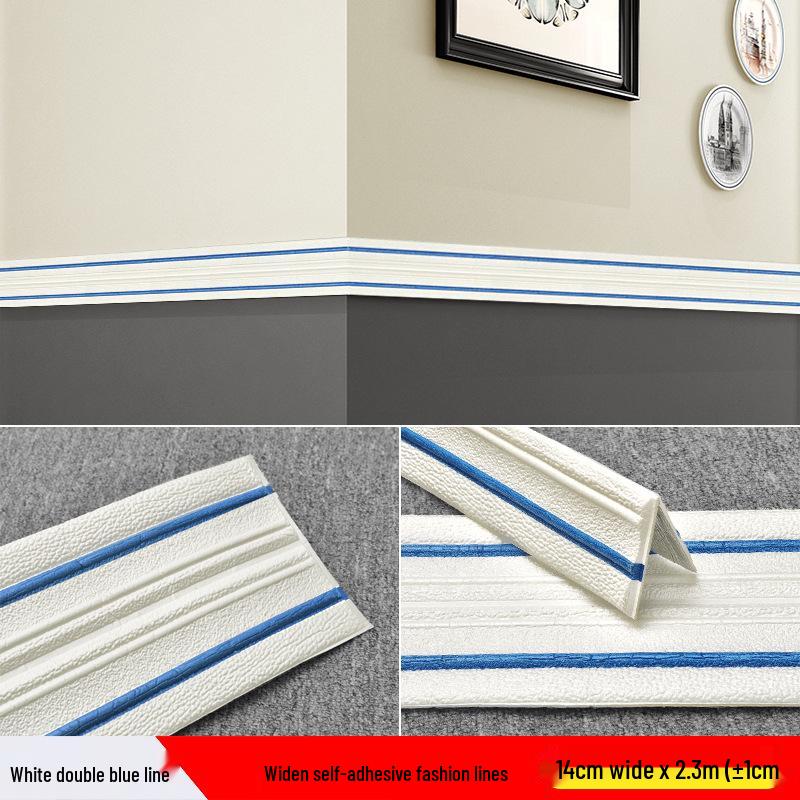 Waterproof Self-Adhesive Decorative Skirting Board & Frame Strip