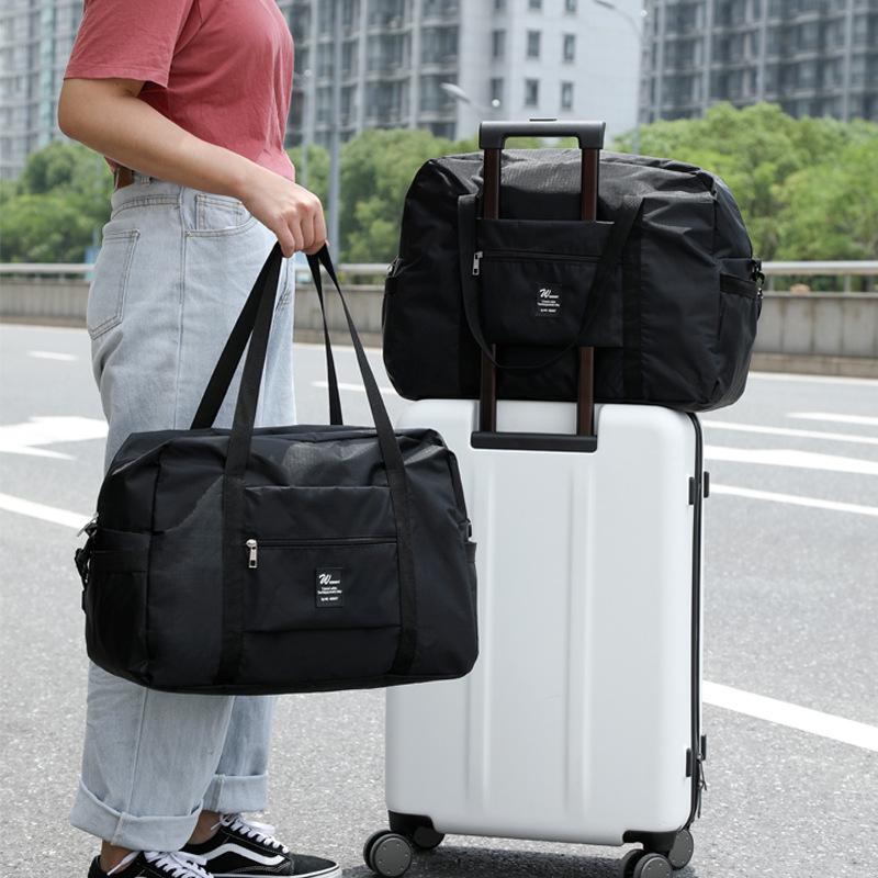 Foldable Travel Duffel Bag: Lightweight, Large Capacity, Attachable To Suitcase