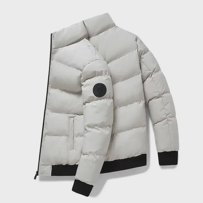 Giacca invernale da uomo con piumino spesso - Stile giovanile, casual e alla moda, cappotto in cotone coordinato
