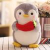 Cute Penguin Hugging Fruit Plush Stuffed Doll Kids Toy Home Decor Valentine Gift