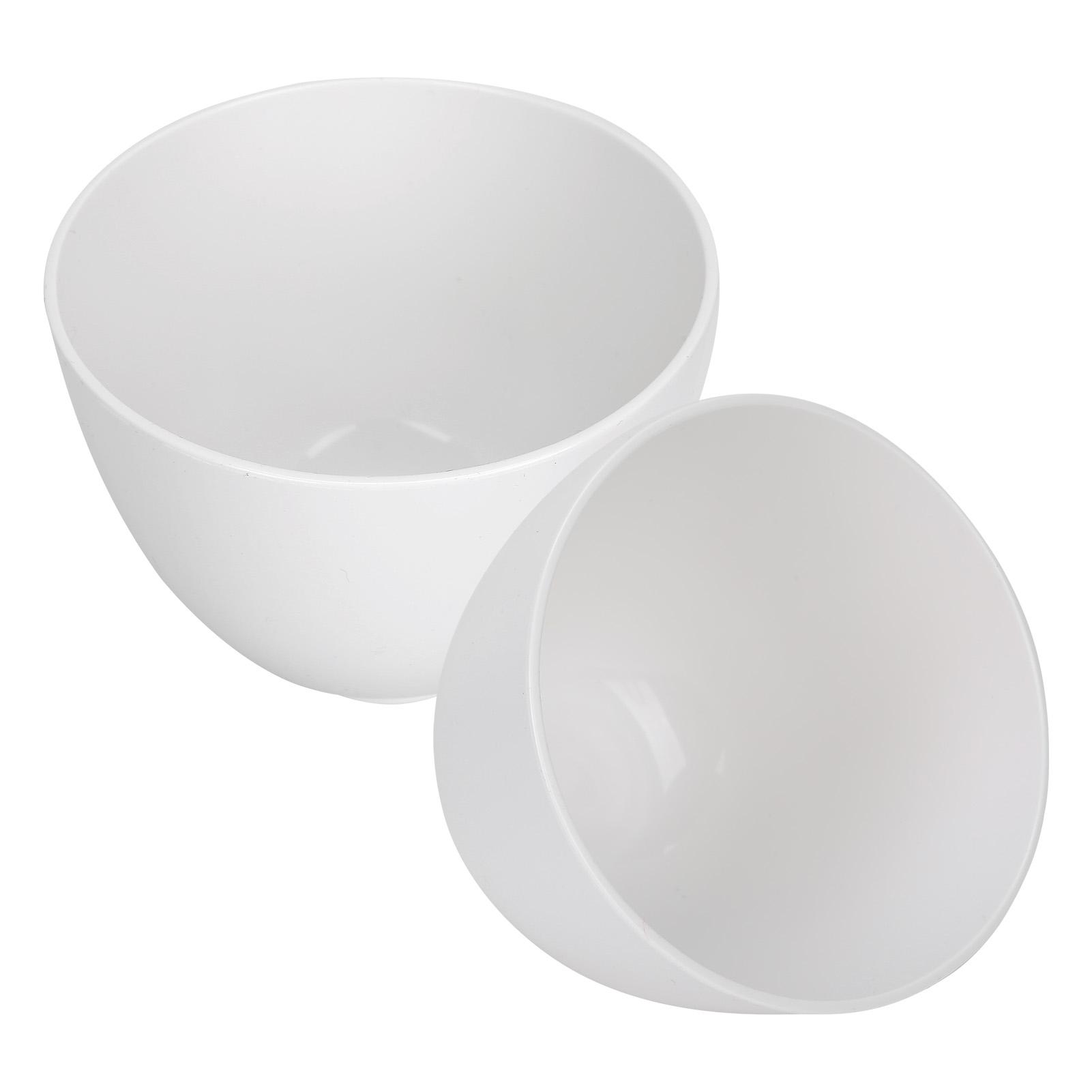 

2 шт. Миска для смешивания масок, мягкие складные миски для грязевой маски своими руками для домашнего салона красоты, белые