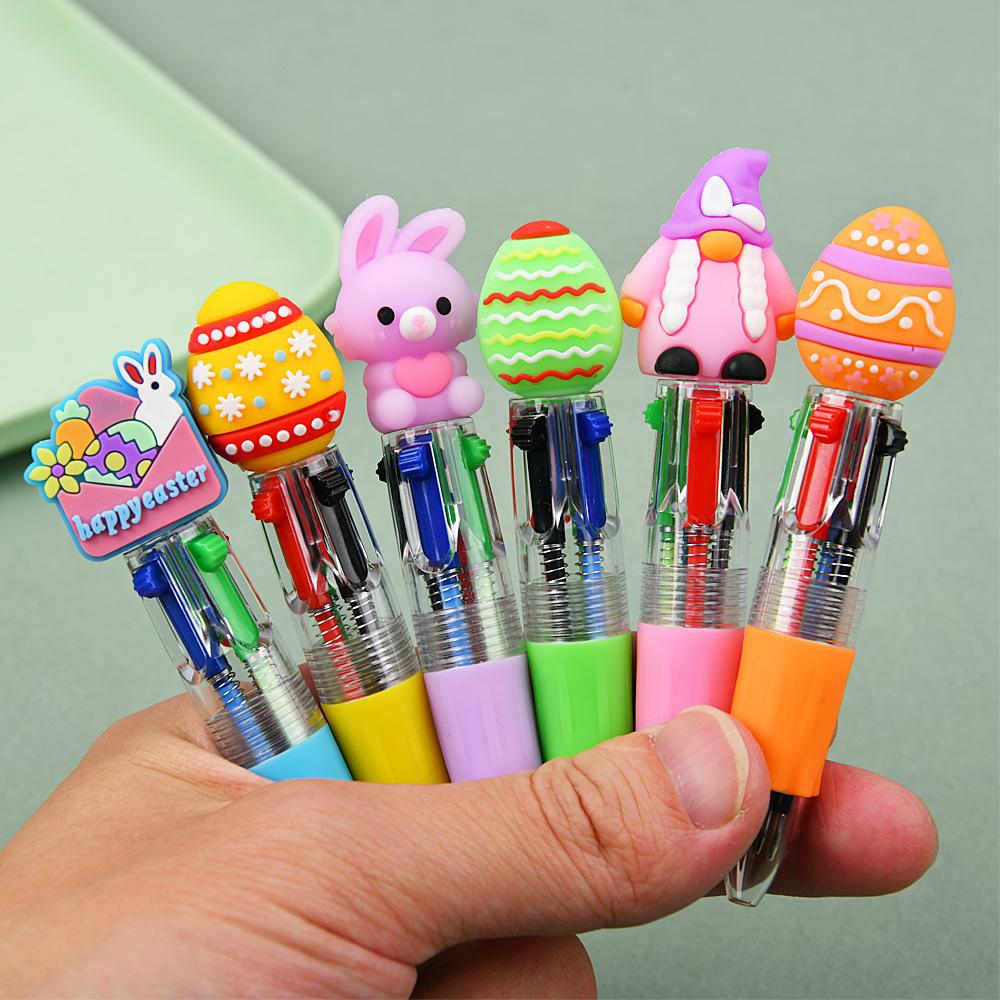 10pcs Easter Egg Bunny Pens – Cute Cartoon Theme Writing Tools for Easter Egg Filler, Party Favors, School & Office Supplies