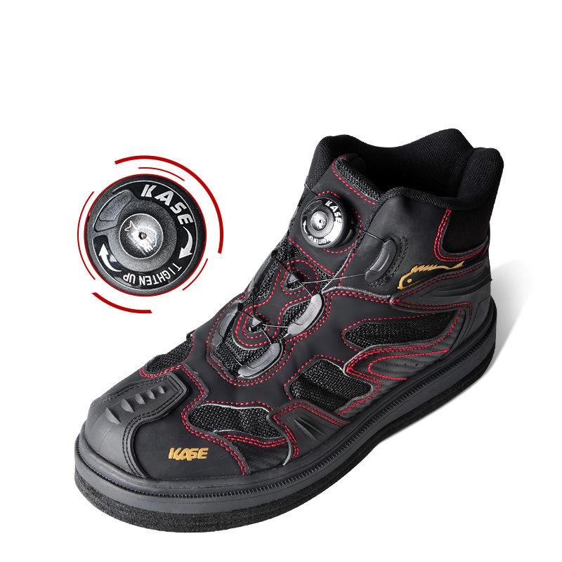 Rock Offshore Fishing Shoes Felt Sole Fishing Wading Boot Breathable Upstream Shoes Anti-slip River Wading Waders Boots