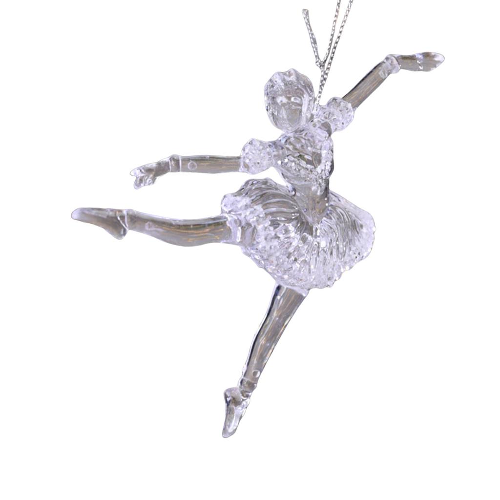 Festival Ballet Girl Hanging Charm Acrylic Christmas Tree and Car Interior Decoration Decorative Pendant for Indoor