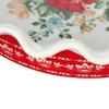 9 Inch Stoneware Pie Dish Vintage Floral Design Scalloped Edge Bakeware Dishwasher Microwave Oven Safe Serving Plate