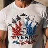 Usa 250th Anniversary Shirt, 250 Year 1776 2026 Tee, Patriotic Jet Flyover American, 4th of July Gift for Men Dad