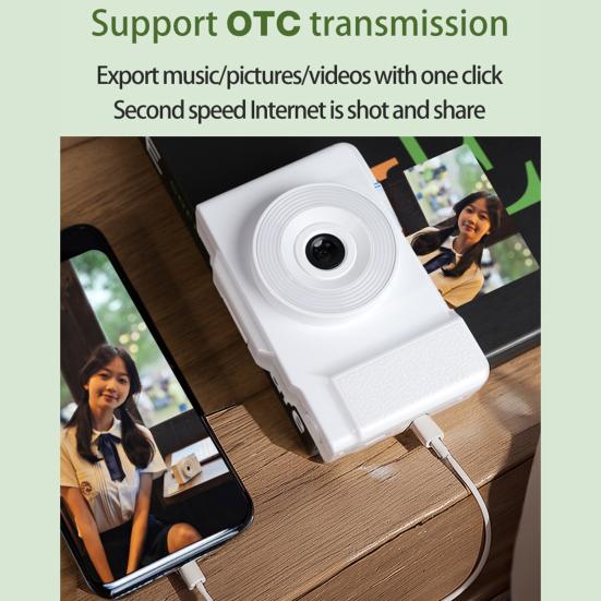 48MP digitální fotoaparát s LED přisvětlením 180stupňově výklopný displej Kompaktní design Přenosný fotoaparát Vlogging rekordér