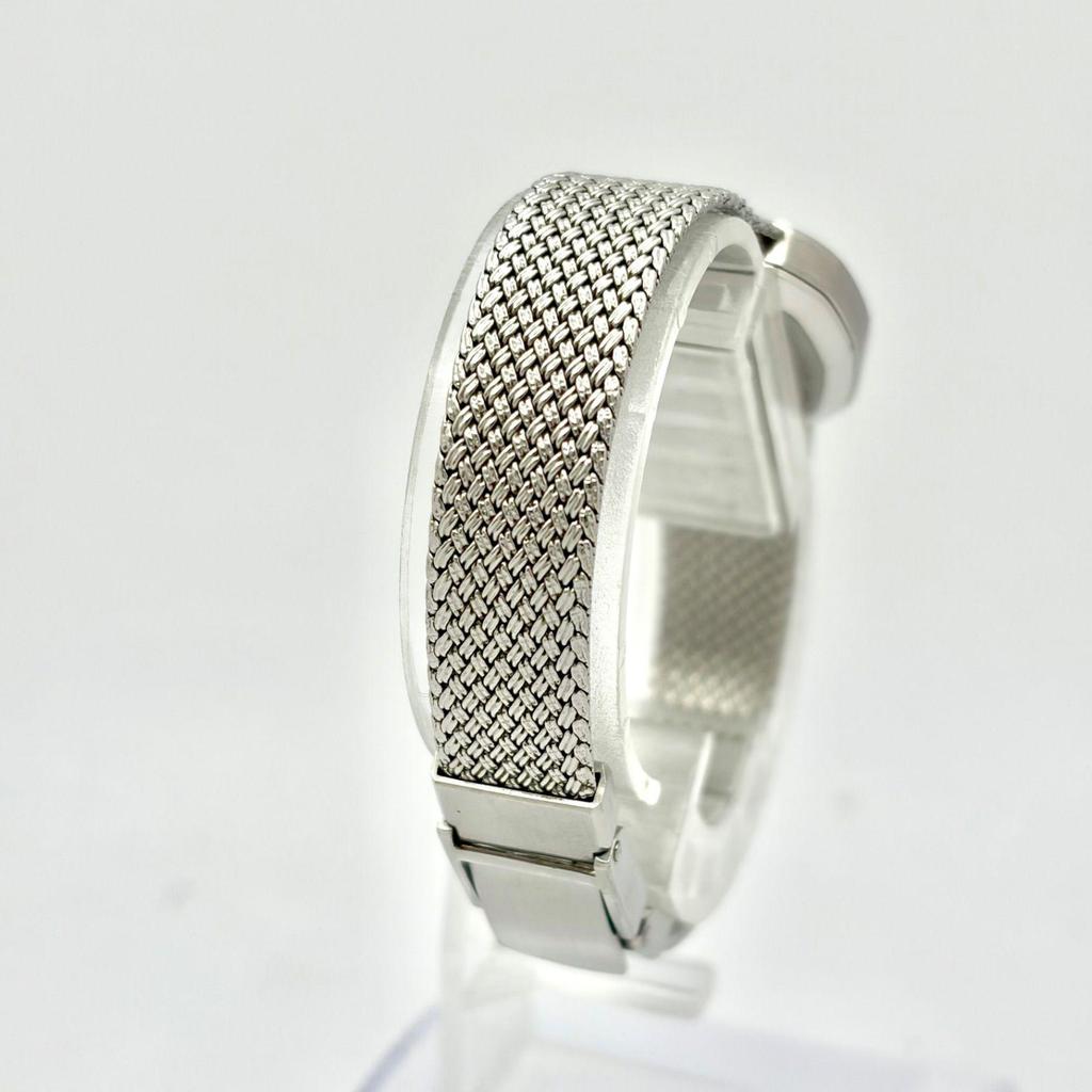 Used [Beautiful/New Battery] SEIKO CREDOR Ladies Watch Square Silver 1421-5020 350088
