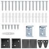 Venetian Blind Silver Grey 150 x 130 cm 25 mm PVC